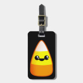 Kawaii Halloween Candy Corn Gepäckanhänger (Vorderseite vertikal)