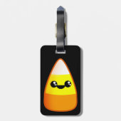 Kawaii Halloween Candy Corn Gepäckanhänger (Rückseite vertikal)