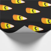 Kawaii Halloween Candy Corn Geschenkpapier (Ecke)