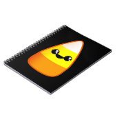 Kawaii Halloween Candy Corn Notizblock (Linke Seite)