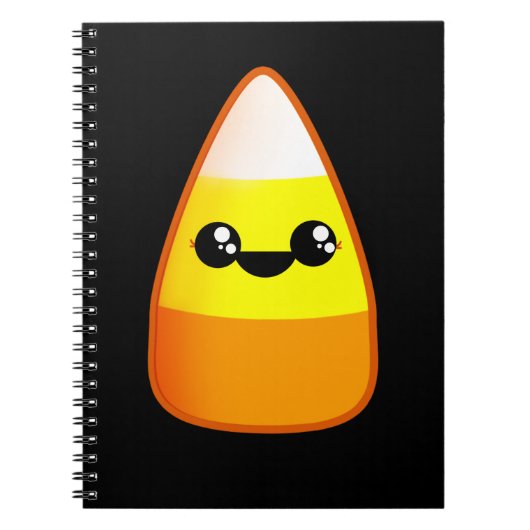Kawaii Halloween Candy Corn Notizblock (Vorderseite)