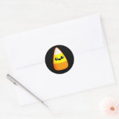 Kawaii Halloween Candy Corn Runder Aufkleber (Umschlag)