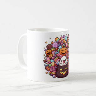 Kawaii Halloween Candy Tasse - Niedlich Ghost, Pum