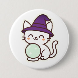 Kawaii Halloween Cat - Magische und Adorable Spook Button