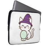 Kawaii Halloween Cat - Magische und Adorable Spook Laptopschutzhülle (Vorne Rechts)
