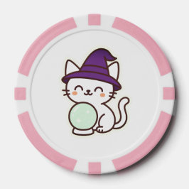 Kawaii Halloween Cat - Magische und Adorable Spook Pokerchips