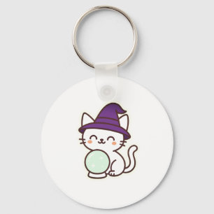 Kawaii Halloween Cat - Magische und Adorable Spook Schlüsselanhänger