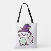 Kawaii Halloween Cat - Magische und Adorable Spook Tasche (Rückseite)