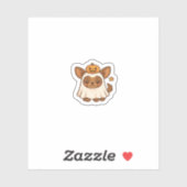Kawaii Halloween Dog � Pumpkin Ghost Puppy Sticker (Blatt)