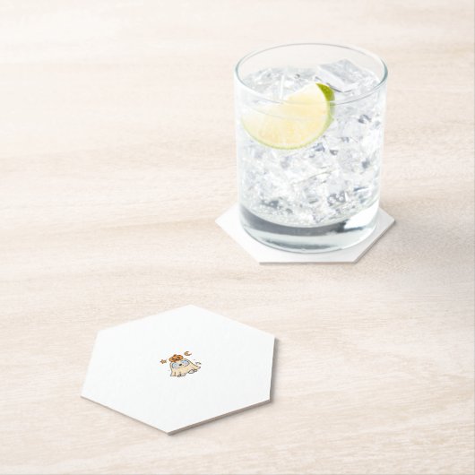 Kawaii Halloween Dog � Pumpkin Ghost Puppy Sticker Untersetzer (Vor Ort)