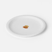 Kawaii Halloween Dog � Pumpkin Puppy Sticker Boxy  Pappteller (Schrägansicht)