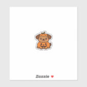 Kawaii Halloween Dog � Pumpkin Puppy Sticker Class (Blatt)