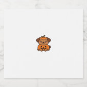 Kawaii Halloween Dog � Pumpkin Puppy Sticker Class Schaumweinetikett (Einzelnes Label)