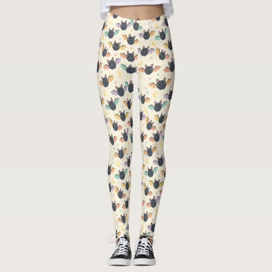 Kawaii Halloween Fleetmuster mit Leggings (Vorderseite)