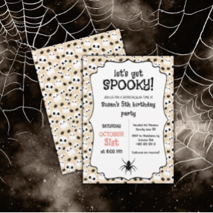 Kawaii Halloween Geburtstagsparty Einladung