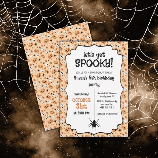 Kawaii Halloween Geburtstagsparty Einladung