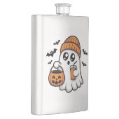 Kawaii Halloween-Geist Orange Mütze Herbstgeist Flachmann (Rechts)