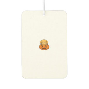 Kawaii Halloween Hund � Kürbis Welpe Sticker Boxy Autolufterfrischer