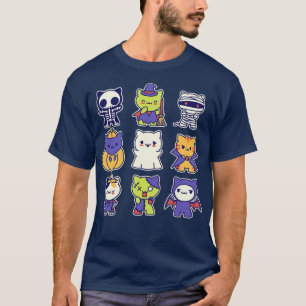 Kawaii Halloween Kätzchen T-Shirt
