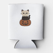Kawaii Halloween Katze und Kürbis Oversifizierter Dosenkühler (Vorderseite)