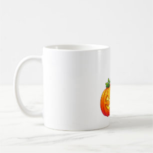 Kawaii Halloween-Mumie umarmt Kürbis Kaffeetasse