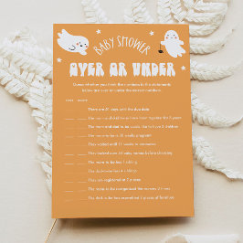 Kawaii Halloween Oben oder unter dem Baby Showspie Einladung