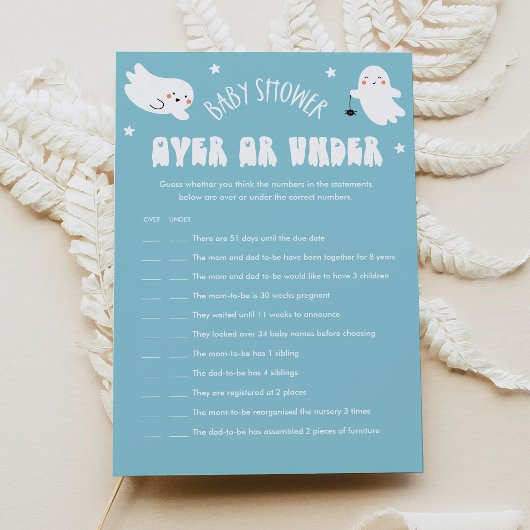 Kawaii Halloween Oben oder unter dem Baby Showspie Einladung