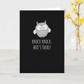 Kawaii Halloween Owl Karte (Gelbe Blume)