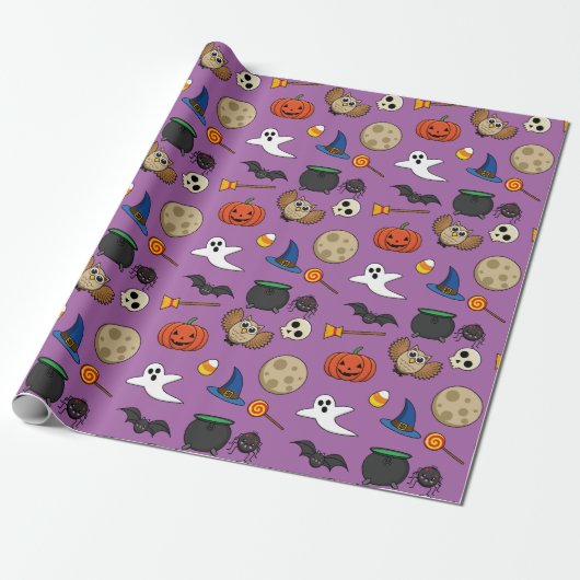 Kawaii Halloween Pack Geschenkpapier (Ungerollt)
