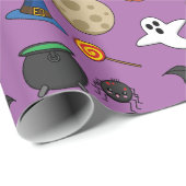 Kawaii Halloween Pack Geschenkpapier (Rolleneckpunkt)
