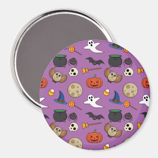 Kawaii Halloween Pack Magnet (Vorderseite/Rückseite)