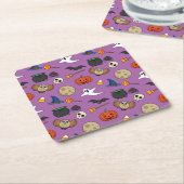 Kawaii Halloween Pack Rechteckiger Pappuntersetzer (angewinkelt)