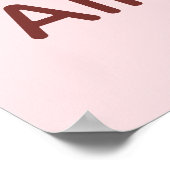 Kawaii Halloween-Poster - Rosa Geister Poster (Ecke)