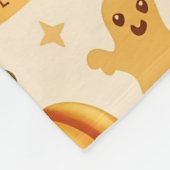 Kawaii Halloween Pumpkin & Bows Fleecedecke (Ecke)