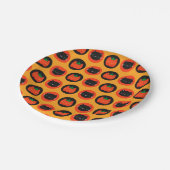 Kawaii Halloween Pumpkin Cats Pappteller (Schrägansicht)