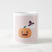 Kawaii Halloween Pumpkin Jumbo-Tasse (Vorderseite)