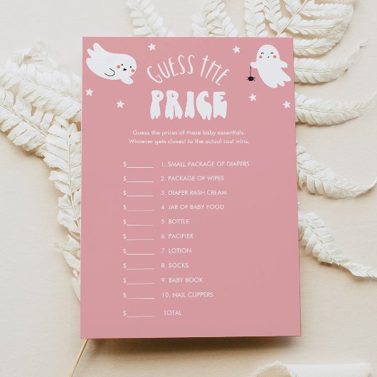 Kawaii Halloween rät das Price Baby Shower Game Einladung