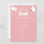 Kawaii Halloween rät das Price Baby Shower Game Einladung (Vorderseite)