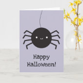 Kawaii Halloween Spider Karte (Gelbe Blume)