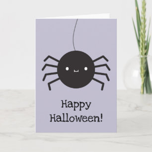 Kawaii Halloween Spider Karte