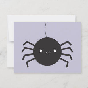 Kawaii Halloween Spider Postkarte