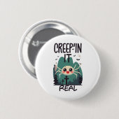 Kawaii Halloween Spider Pun Button (Vorne & Hinten)