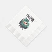 Kawaii Halloween Spider Pun Serviette (Ecke)