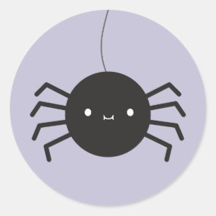 Kawaii Halloween Spider Runder Aufkleber