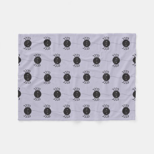 Kawaii Halloween Spiders Fleecedecke (Vorderseite (Horizontal))