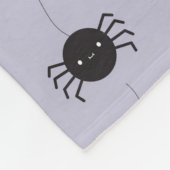 Kawaii Halloween Spiders Fleecedecke (Ecke)
