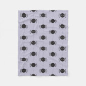 Kawaii Halloween Spiders Fleecedecke (Vorderseite)