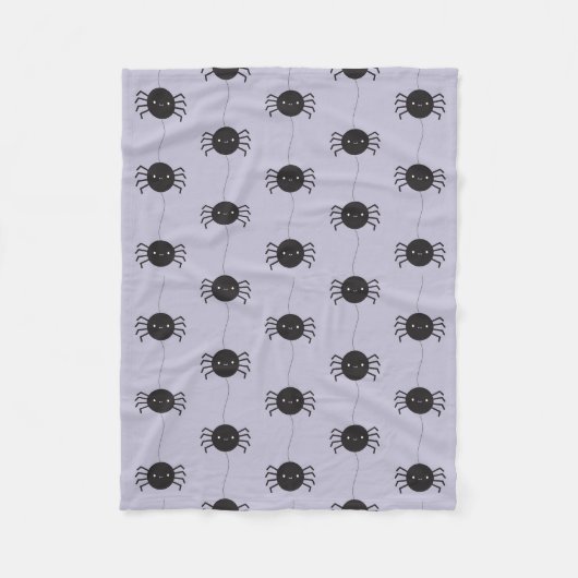 Kawaii Halloween Spiders Fleecedecke (Vorderseite)