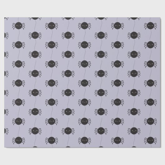 Kawaii Halloween Spiders Geschenkpapier (Flach)