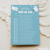 Kawaii Halloween Wer sagte es Mama oder Vater Baby Einladung